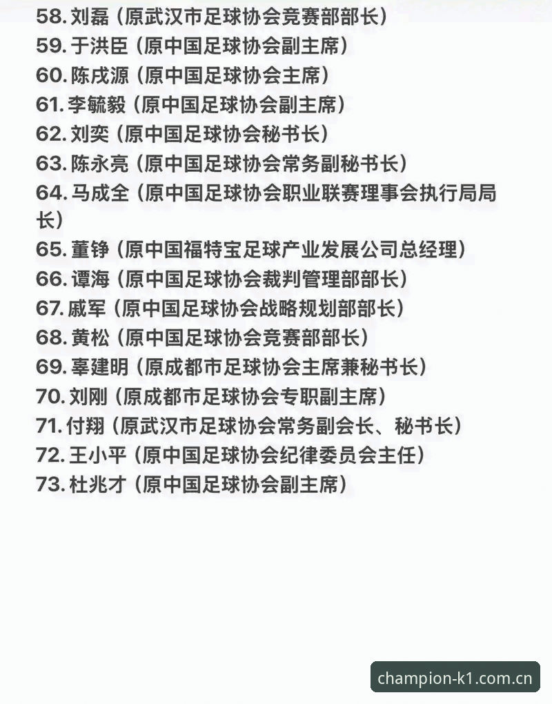 中国足协第三批禁足名单最新动态：17人终身禁赛，48人遭行业重罚